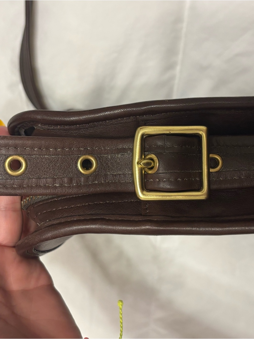 Vintage Coach Legacy North / South Compartment Bag - 9168 Brown - Picture 8 of 16